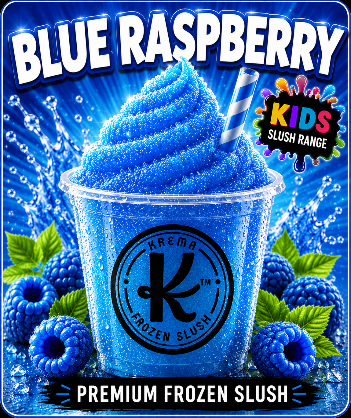 Krema Blue Raspberry Slush